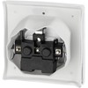 Flush-Mounted Socket IP44, Plug-In Terminal, All-in-One, Series ET-1 White