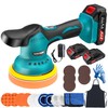 Cordless Car Buffer Polisher Kit with 2x21V Batteries, 6 Inch