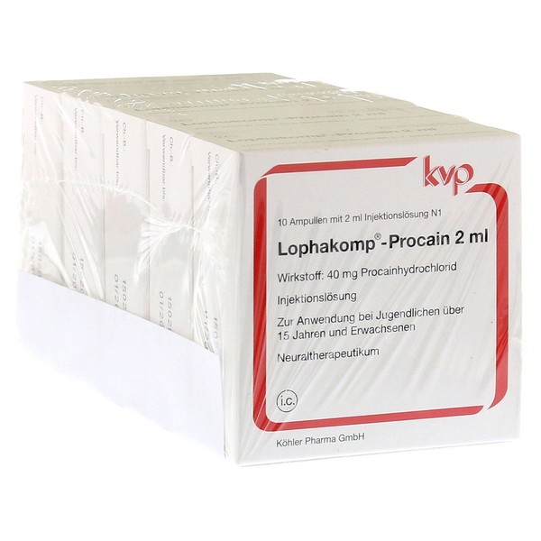 LOPHAKOMP Procaine 2 ml Solution for Injection 50 x 2 ml
