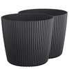 Tymar Flowerpot, planter, pack of 2, round shape (2 pack),