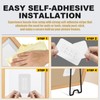6PCS 5.12"×2.2" Adjustable Metal Picture Frame Easel Backs