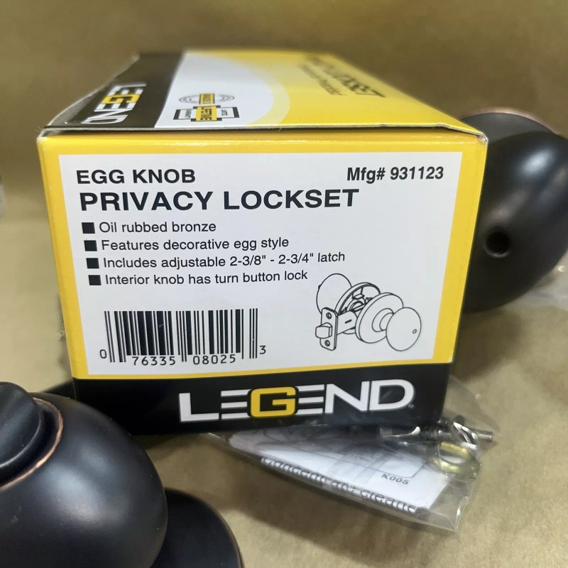 Legend 931123 Privacy Egg Oval hape Oil Rubbed Bronze Oval