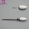 KADS 3Pcs Ceramic Nail Drill Bit Flame/Bullet Shaped Electric Rotary
