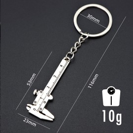 Small Calliper Keyring - Fun Measuring Tool for Craftsmen, DIY, Technicians and Practical Gift
