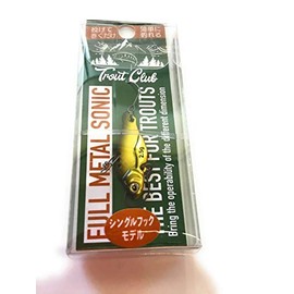 Flash Union Trout Club Full Metal Sonic Single Hook Model 3.5g #011 Holoas