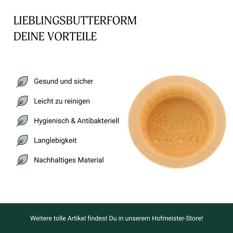 HOFMEISTER® Butter Mould 250 g Make Your Own Butter -