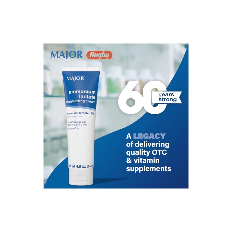 Ammonium Lactate 12% Moisturizing Cream 140 Gm Flip-Top Tube by