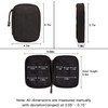 TIKIDESIGN EDC Pouch Pocket Organizer,Small Pocket Pouch with Velcro Surface