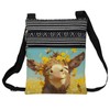 LiuenMgg Funny Donkey Messenger Bag Small Ethnic Pattern Printed Adjustable