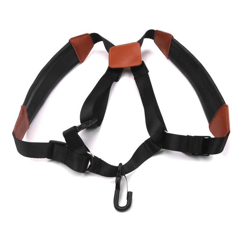 Saxophone Strap Sax Shoulder Strap Adjustable Padded Leather Strap for