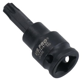 T40 Male Torx Star Impact Impacted Shallow Short Bit Socket 3/8in Drive