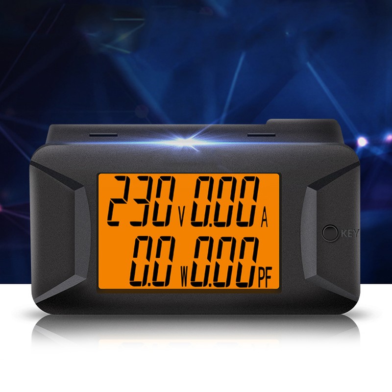 PZEM-028 AC Digital Meter Voltmeter Ammeter 0~100A/400V Power Factor Meter