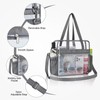 Oraben Clear Bag Stadium Approved 12x6x12 Tote Bag with Removable