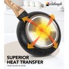 MICHELANGELO 8 Inch Nonstick Frying Pan with Lid, Non Stick