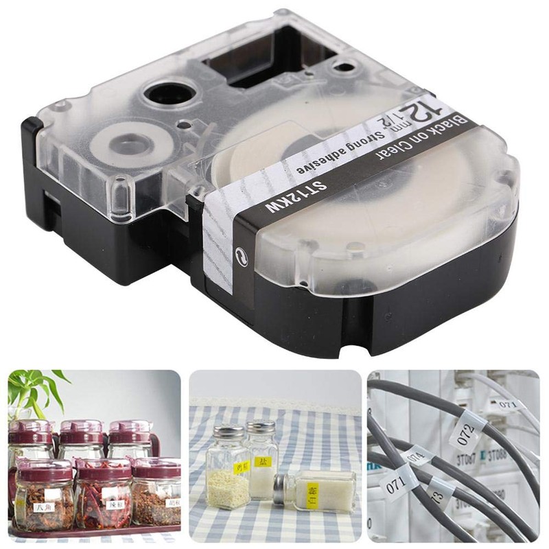 Labelling Device Compatible Label Tapes as Replacement 12 mm Label