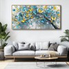 Abstract Tree Wall Art - Framed Modern Canvas Painting for