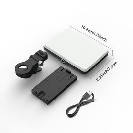 Portable LED Selfie Lights with Front & Back Clip, High Power 60 LED 2000MAH Rechargeable Camera Fill Light, Camping Light Modes Clip Ring¬†Photoshoot Light For¬†Smartphone/Tablet/Laptop/Camera,¬†Tech Gadgets, Electronics Accessories:_Dark Gray_RGB Version