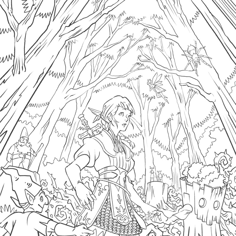 Aventures fantastiques - Le coloriage selon Gustave Auguste