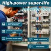 2-in-4-Out Self-Lifting Junction Box | Tool-Free Quick Connect Terminal Block