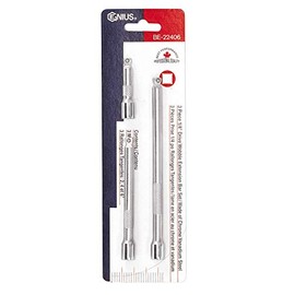 Genius Tools 3PC 1/4" Dr. Wobble Extension Bar Set - BE-22406