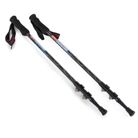 Carbonlong Backpacker Twins - Lightweight, Adjustable Trekking Poles (Extended)