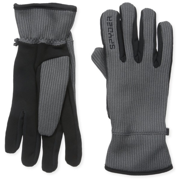 Spyder Men's Core Sweater Conduct Gloves, Small, Polar/Black