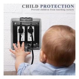 Caja De Cubierta De Doble Salida De Seguridad Para Bebés 2 4