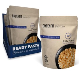 PREMIUM READY TO EAT PASTA | Simple, Clean ingredients | Microwavable | Elbow Shape | Greenfit By Chef Valentino Rizzo | Glyphosate Free | (8 Ounce - Pack of 6)