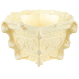 GANAZONO Concrete Mold Flower Pot Molds Orchid Pots Tall Planter Mold DIY Hexagonal Flower Pot Mold Plastic Flower Container Mold for Succulent Plants