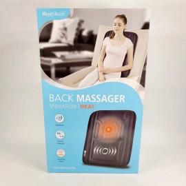 Health Touch Back Lumbar Heated Massager Vibration Soothing Relaxation 3 Massaging Motors NIB
