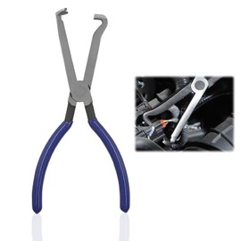 Watlikeup Automotive Electrical Disconnect Pliers,Heavy Duty Electrical Connector Pliers for Car Wiring,Fuel Line,Hose Clips,Spark Plug Pulling Tool,Spark Plug & Locking-Push Tab Removal Tool(Blue)