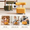 Kids Rolling Stool with Backrest, Small Chair for Toddler Desk