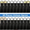 Incisite 12Pack Bib Apron,Aprons Bulk with 2 Pockets,Unisex Apron Bulk