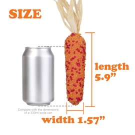 WangLaap 6Pcs 5inch Fake Corns 3 Colors Artificial Indian Corns Cobs Kwanzza Corn for Autumn Home Kitchen Decoration