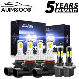 AUIMSOCO For Buick Regal GS Sedan 4-Door 1997-2004 LED Headlight High Low Fog Light Bulbs