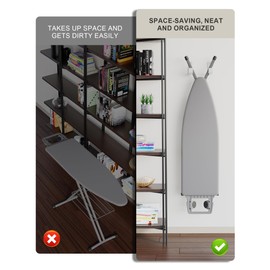 MUSVOH Ironing Board Holder 304 Stainless Milk White