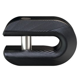 RENO Winch Shackle Mount, Flat Towing Winch Hook with Iron Pin & Rubber Guard - 30,000lb Break Strength Universal Fit for ATV UTV SUV Pickup Trucks Vehicle Towing Recovery (Black, 1 Pack)