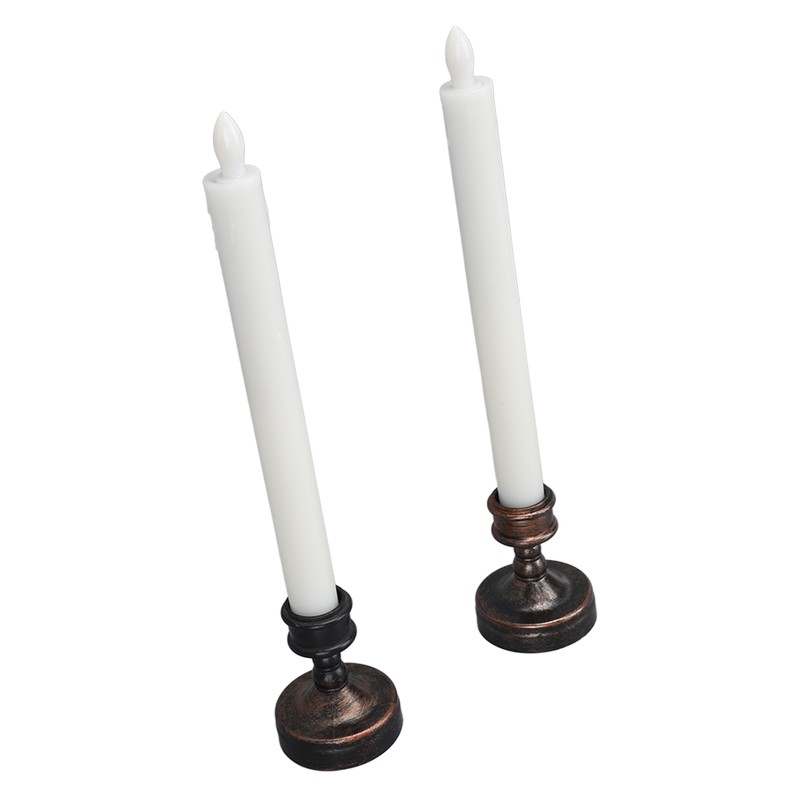 8PCS LED Taper Candle Flameless Window Candle Remote Control Warm