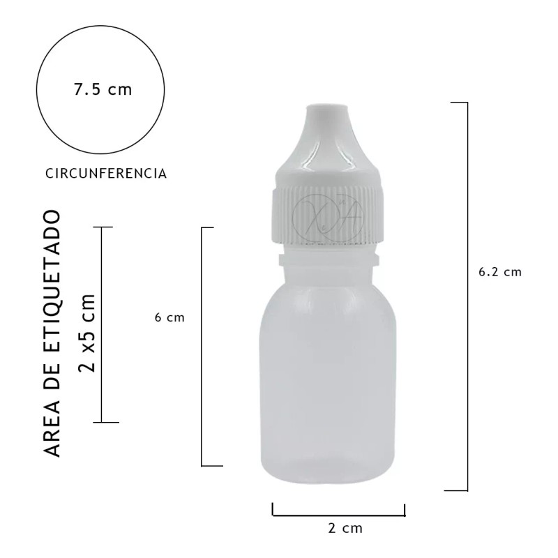 Xena Gotero Polietileno Farmaceutico Plastico Inserto 10 Ml X 50