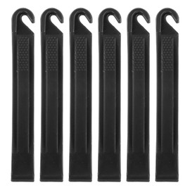 HARFINGTON 6pcs Bicycle Tire Levers Ultra-Strong & Lightweight Tire Removal Tool Non-Slip Grip for Road Mountain Gravel, Black