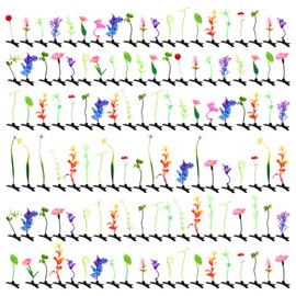 SUBANG 82 Pieces Bean Sprout Hair Clips for Girls Mixed Style Plant Hairpins Little Grass Flower Hair Accessories Funny Plant Headwear for Women Girls