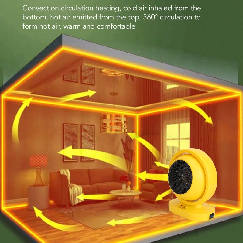 Desktop Heater High Power Fast Heating Energy Saving Portable Small