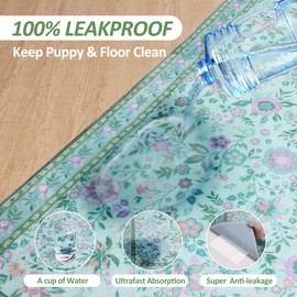 Baodan Washable Reusable Pee Pads for Dogs, 2 Pack Large 36"x48" Super Absorbent & Leak-Proof Non-Slip Pet Rugs, Stylish Washable Whelping Pads, Dog Crate Pad