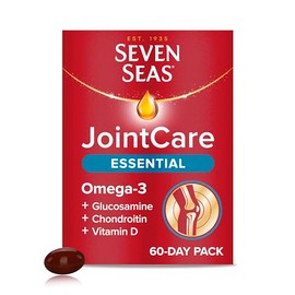 Seven Seas Seven Seas JointCare Essential, with Omega-3, Glucosamine, Chondroitin, Vitamins C and D, Manganese and Zinc, Food Supplements, 60-Day Pack