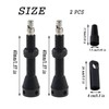 2 PCS Tubeless Presta Valve Stem ，40mm Lightweight Aluminum Alloy