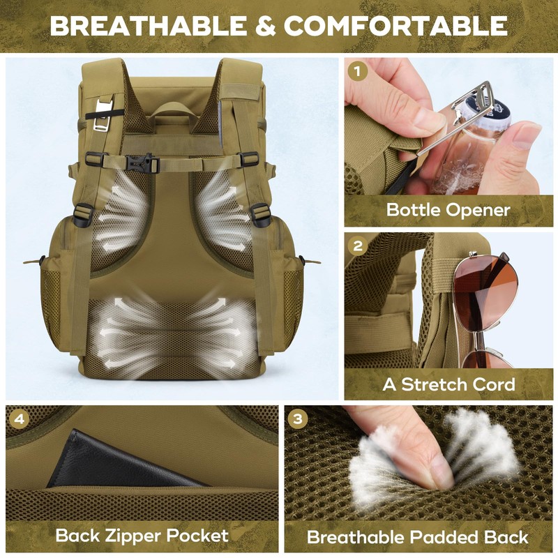 Maelstrom Backpack Cooler,Soft Lightweight Leakproof Cooler Backpack,Men Women 35/50 Can