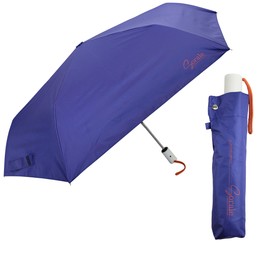 Women's Folding Umbrella, Sun & Rain, Ultra Lightweight, Ribs, 21.7 inches (55 cm), Inner Coating, 99.9% UV Reduction, First Class Shading UPF50+, Heat Blocking, One-Touch Automatic Open/Close, Navy