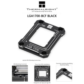 Thermalright LGA1700-BCF Black 12 Generation Intel,Bending Type Pressure Plate, CPU Fixed Fastener, CPU Bending Fastener, Full-Fitting Fixed Non-Marking Installation, Standard for Coolers