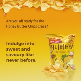 1 Pc Honey Butter Chip New Korea Potato Snack (60g X 1)