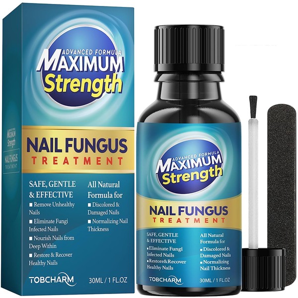 Toenail Fungus Treatment Extra Strength for Toenail & Fingernails, Antifungal Nail Treatment for Athletes Foot, Thick, Broken, Discolored & Damaged Nail(1oz)